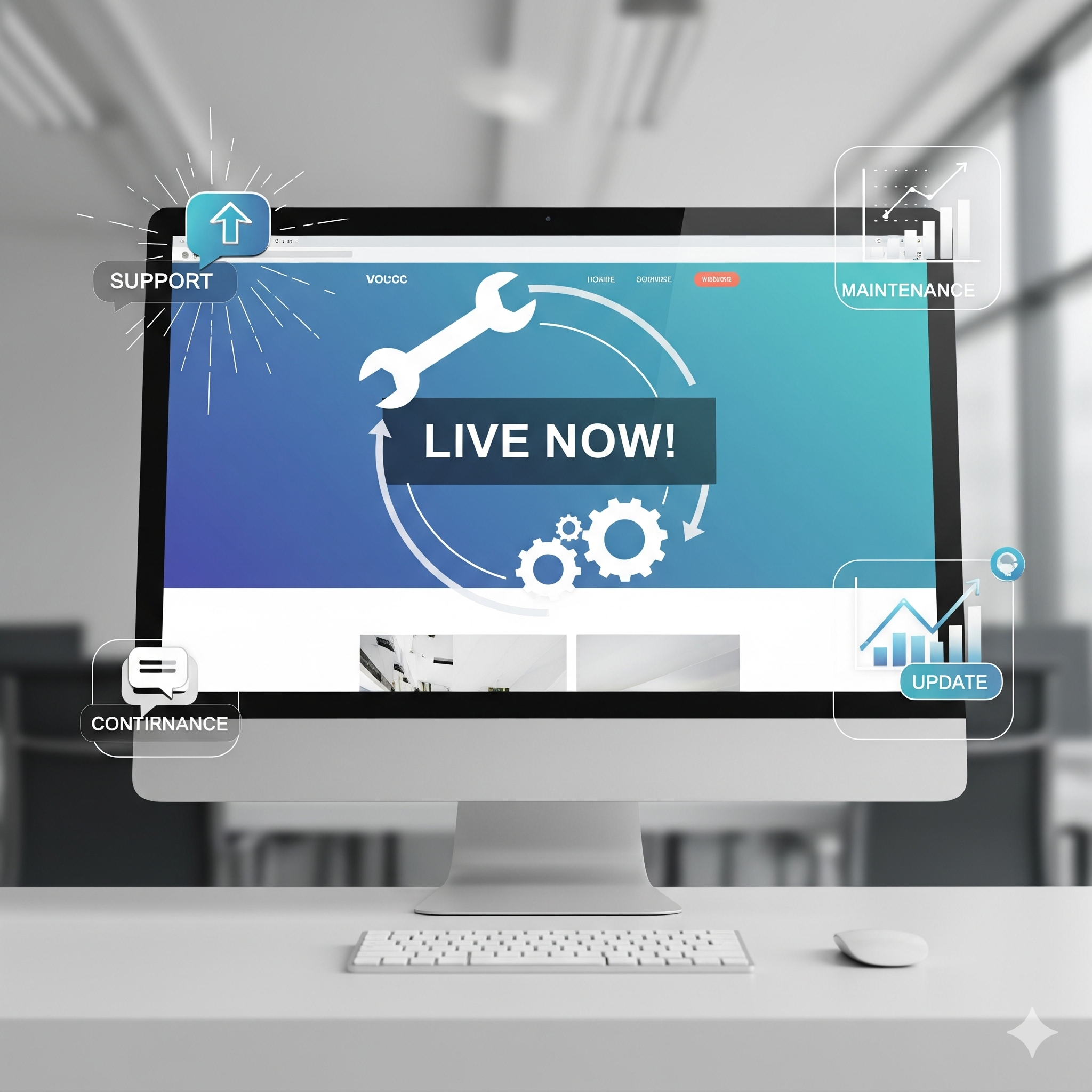 Website-Launch und fortlaufender Support